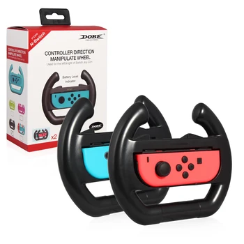 

2 Joncon Steering Wheel For Nintendo SwitchJoncon ABS Material Handle Grips Racing Steering Wheel For Nintend Switch Games