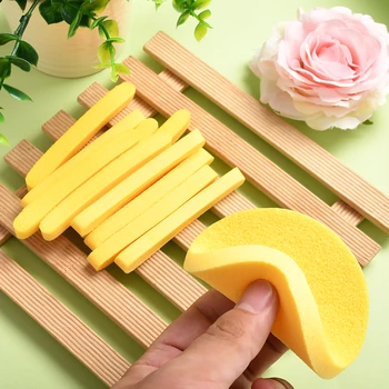 

12pcs Natural Compressed Facial Cleaning Wash Puff Sponge Stick Face Cleansing Puff Compressed Travel Makeup Facial Washing