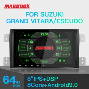 

MARUBOX for Suzuki Grand Vitara, Escudo 2005-2016 Car Multimedia Player Android 9 GPS Car Radio Audio Auto 8 Cores DSP KD8112