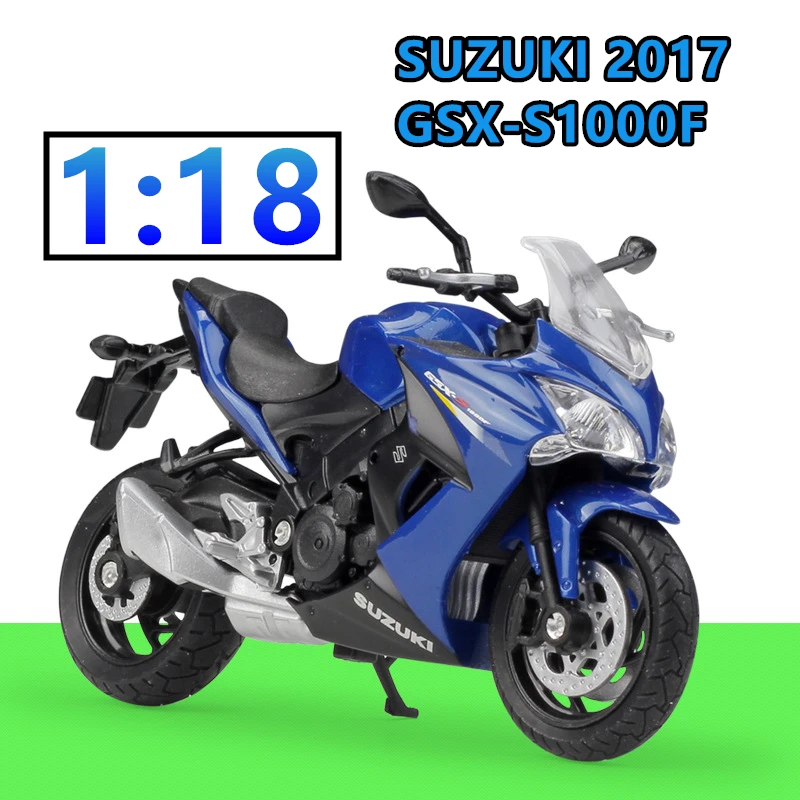 WELLY 1:18 Kawasaki Z 1000 R литая модель мотоцикла из сплава игрушка для детей подарок на день рождения коллекция игрушек - Цвет: Зеленый