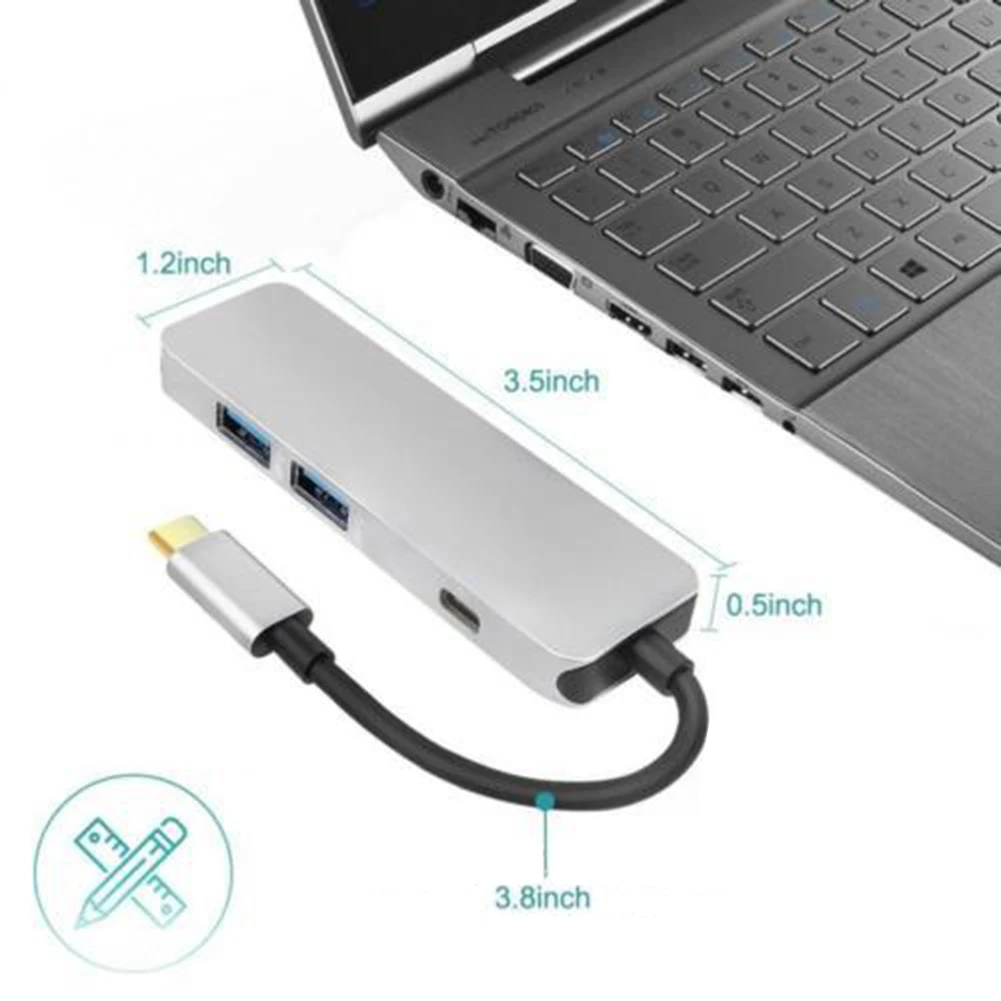 Usb-хаб C концентратор для Мульти USB 3,0 HDMI адаптер док-станция для M acBook Pro Аксессуары USB-C type C 3,1 сплиттер 3 порта USB C концентратор