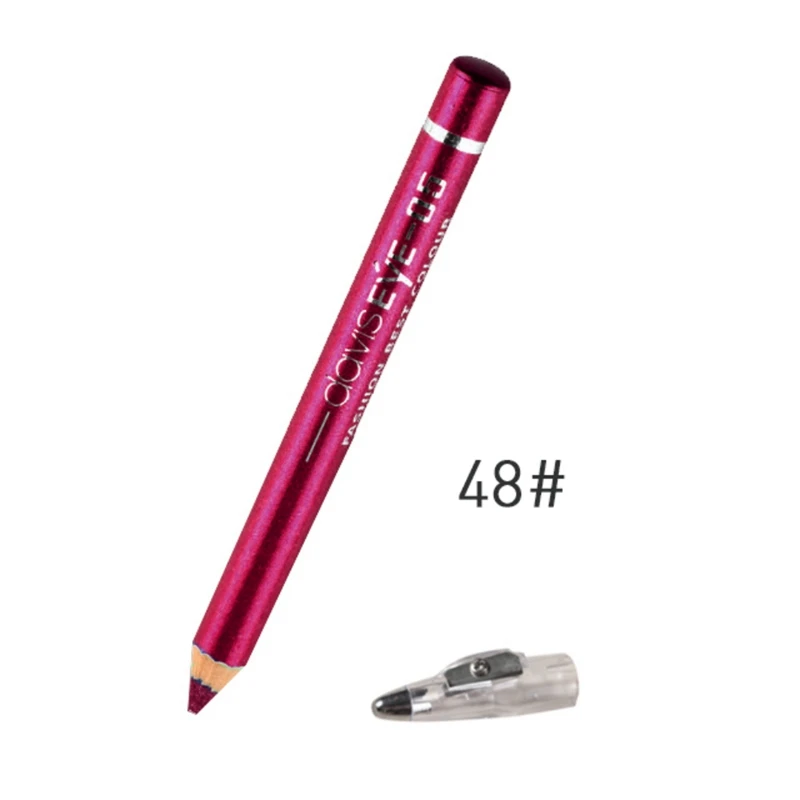 48 New Arrival Easy To Color Eyebrow Pencil Face Maquiagem Eye Makeup Smudge-proof Colorfast Lip Eye Brow Pencil With Sharpener - Цвет: 48