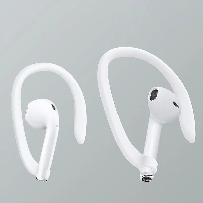 

1Pair Protective Earhooks Holder Silicone Sports Anti-lost Ear Hook for Airpods 1/2/Pro Wireless Earphones Accessories