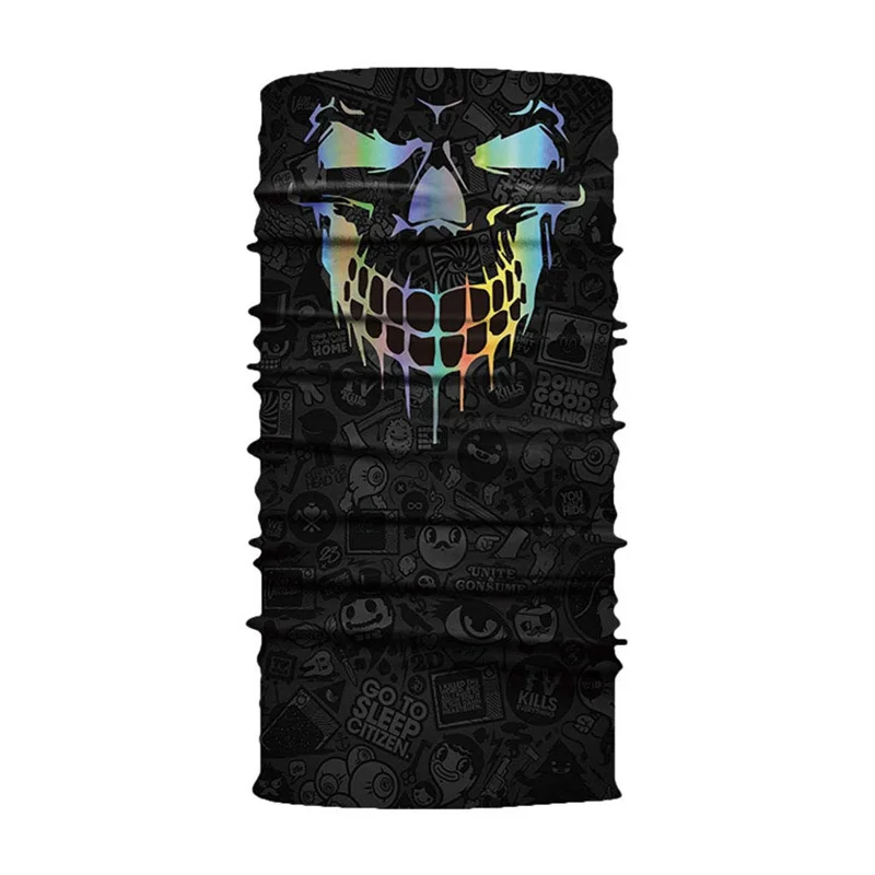 Neutral Outdoor Cycling Head Scarf Neck Windproof Face Mask Winter Bandana Headband Halloween Horror Mask Dropship#2e06