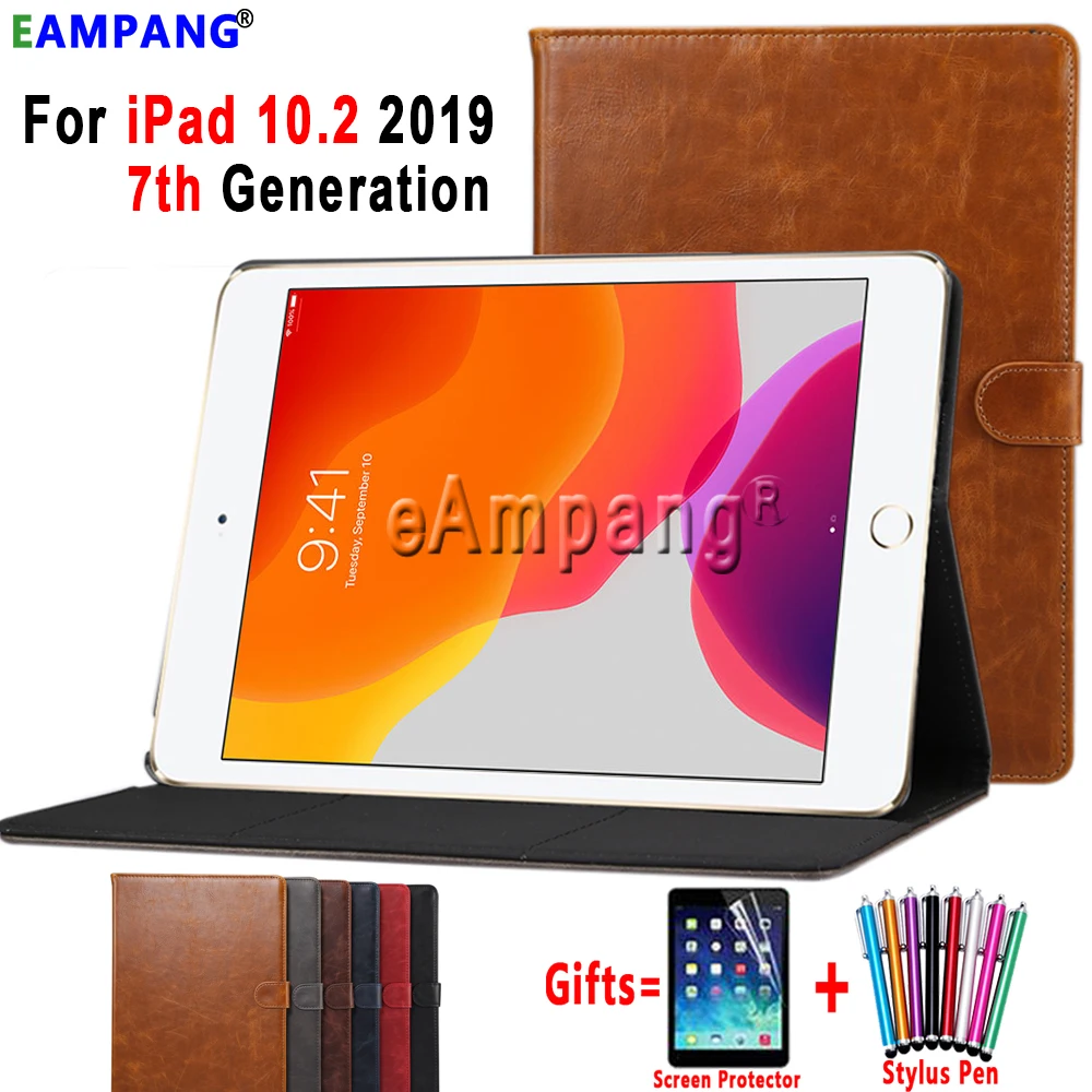 Умный кожаный чехол премиум-класса для iPad 10 2 Apple 7 поколения A2197 A2200 A2198 A2232 слот