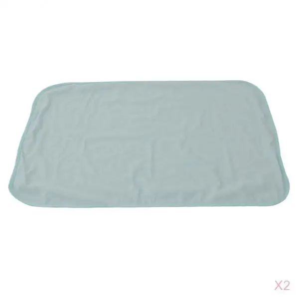 2pcs Waterproof Reusable Bed Pad for Bed Pads and Mattress Protector Underpad for Adult Child Elderly Patients Pets