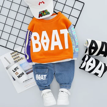 

Kids Clothes Baby Boys Costume Letter Tracksuit Tops Pants Children Spring Outfits Girls Set Infantil 2PCS Toddler Boy Clothes