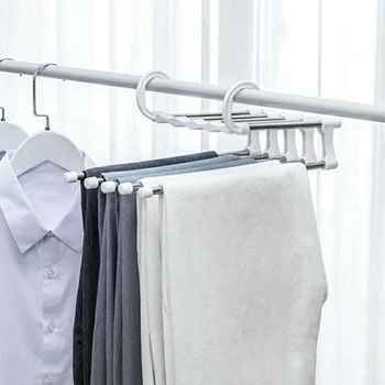 

Pants Hanger Scarf Hanger Hanger Retractable Clothes Plastic Rack Adults Space Saver Adjustable ABS Stainless Steel Closet