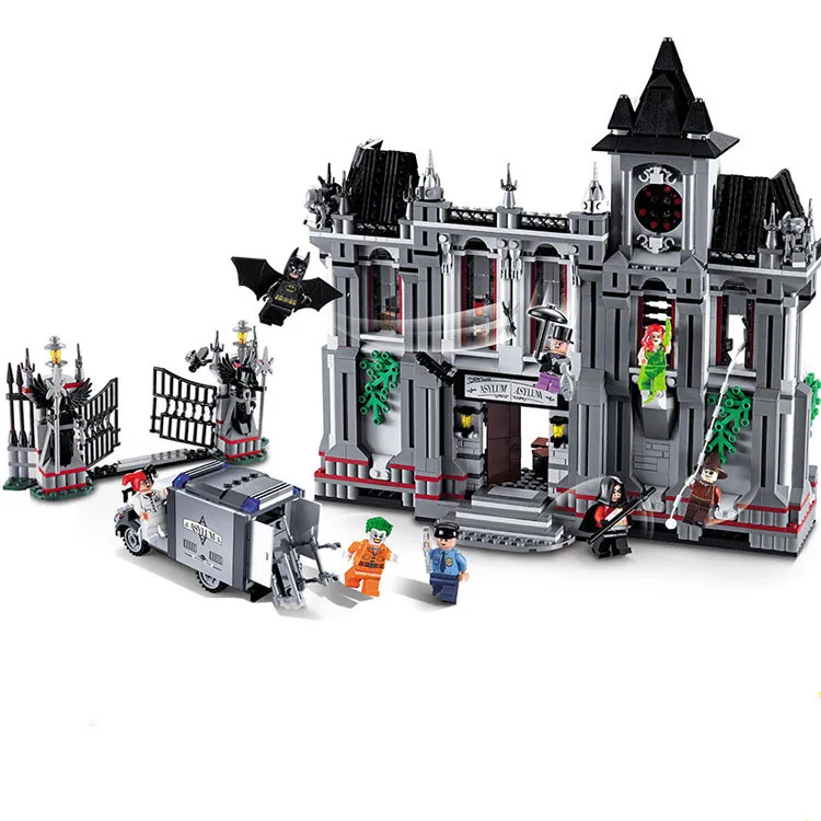 

Super Heroes Movie Series The Batman Asylum Breakout Sets 07044 Model Building Blocks Bricks Compatible with legoing 10937 Toys