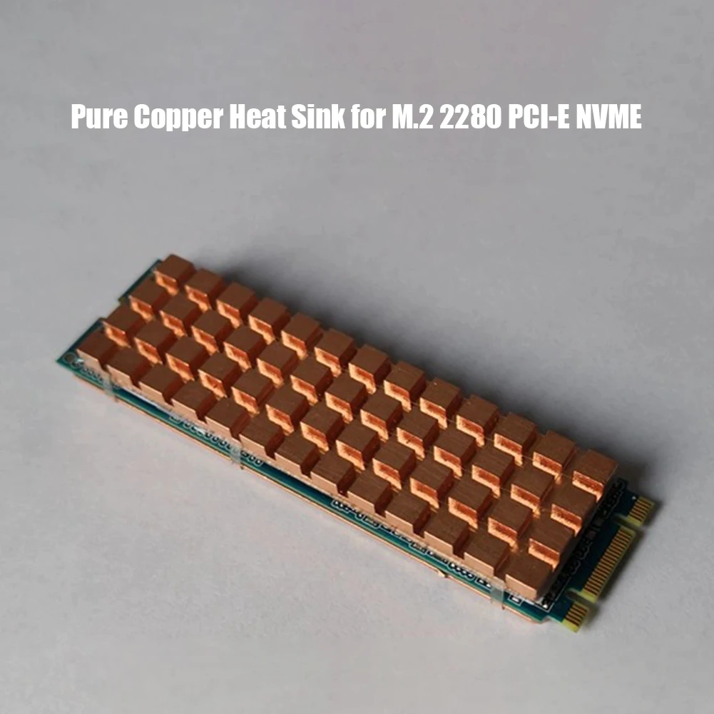 PC 노트북 SSD 방열판 M.2 2280 PCI-E NVME 열 패드 방열판 컴퓨터 냉각기 구리 라디에이터 액세서리