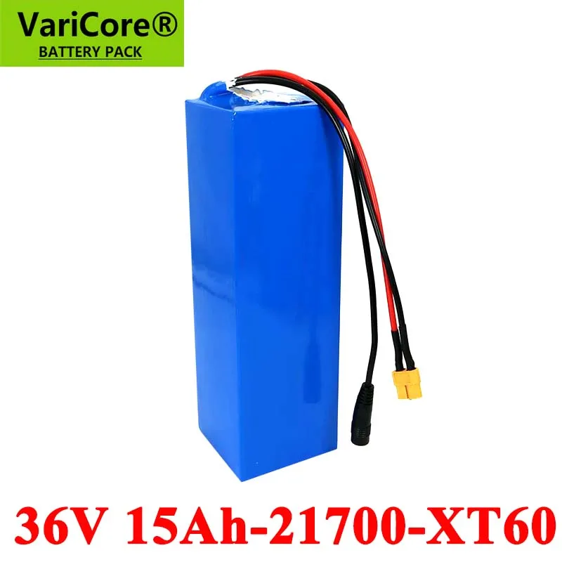 VariCore 36V 15Ah аккумулятор 21700 10S3P 500W аккумуляторы высокой мощности 42V 15000mAh Ebike