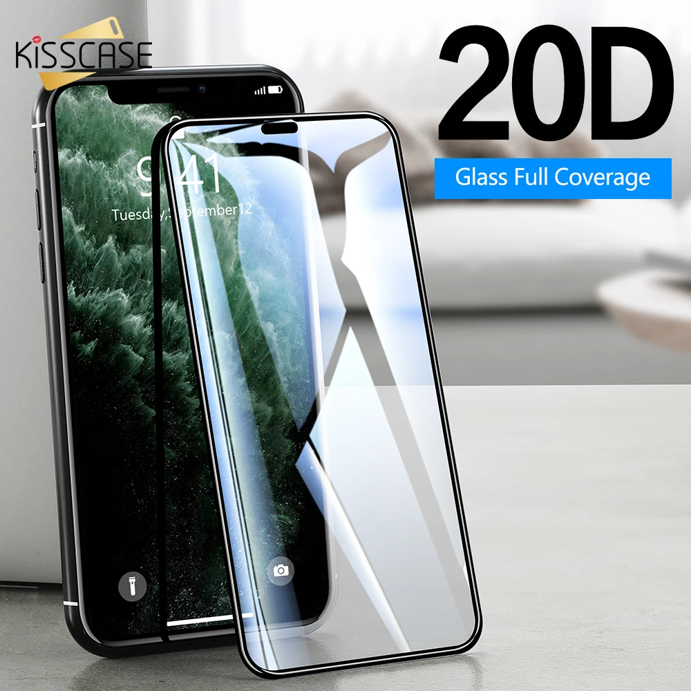 

KISSCASE 20D Tempered Glass for iphone 11 Pro XS MAX XR 7 8 Plus Screen Protector For iPhone 6 6S 5S 11 XS Glass Protective Film