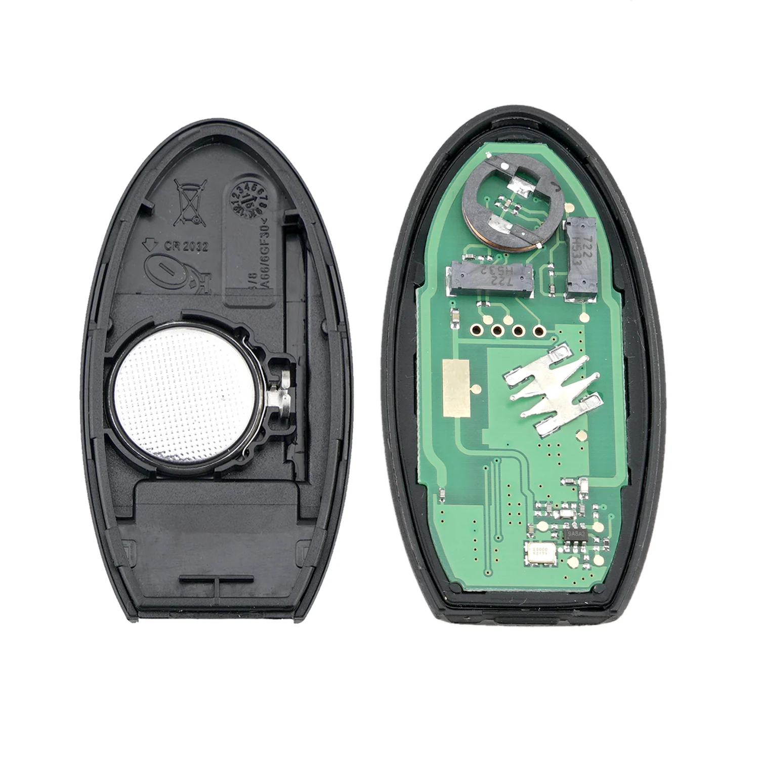 Умный Автомобильный ключ BHKEY 433 МГц для Nissan Key 46 Chip Micra K13 / Juke F15 Note E12 Leaf