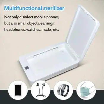 

5V UV Phone Sterilizer Light Box Jewelry Phones Cleaner Personal Sanitizer Disinfection Cabinet with Aromatherapy Esterilizador