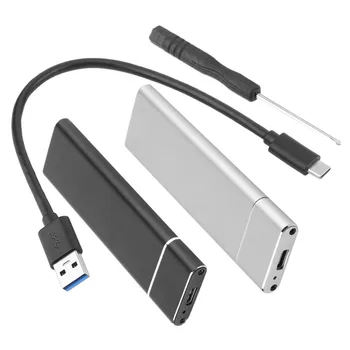 

M.2 NGFF SSD 6Gbps to USB 3.1 Type-C Converter Adapter Solid State Disk Enclosure Case Box for PC Laptop Computer Macbook Air