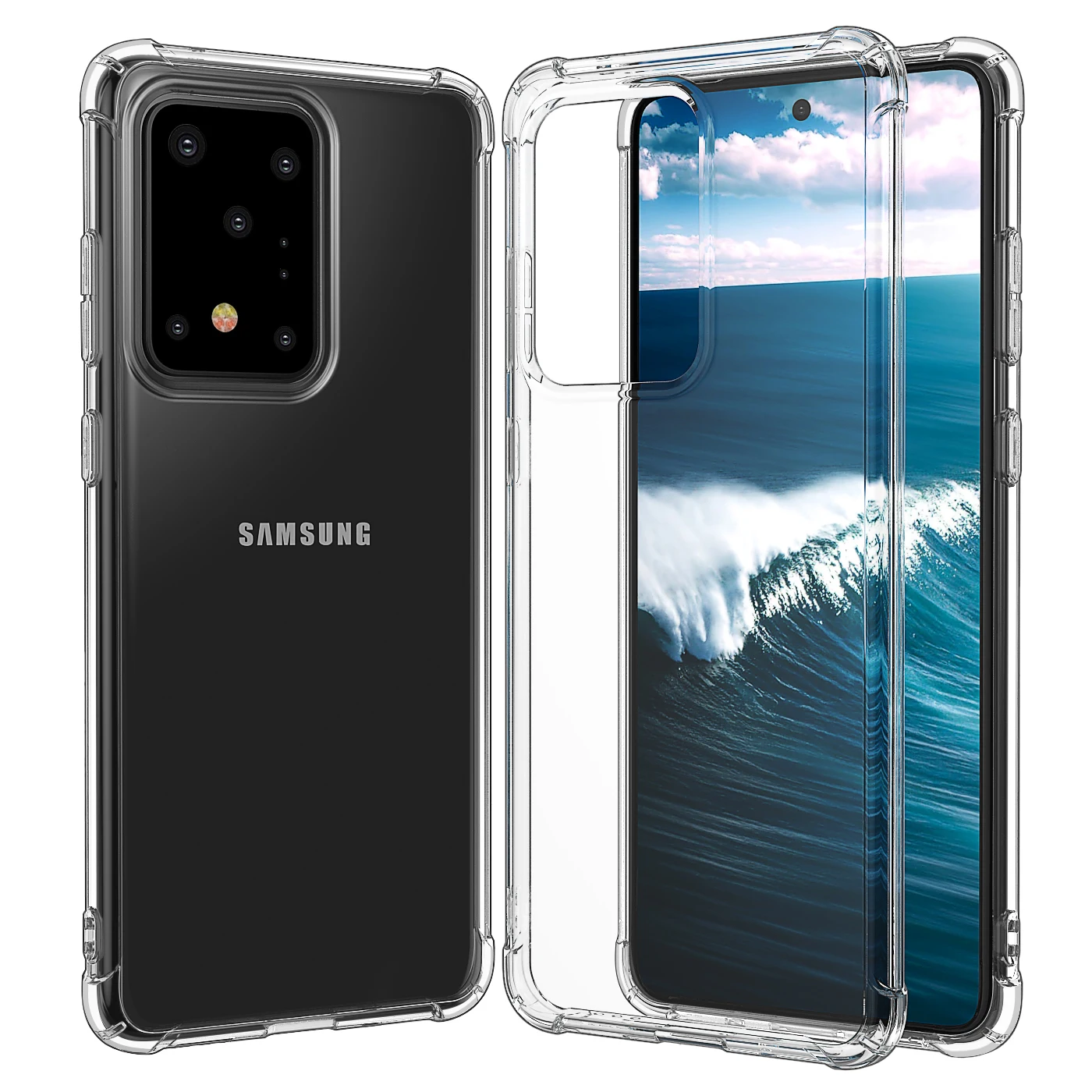 Прозрачный чехол из ТПУ для Samsung Galaxy S20 Plus Ultra Note 10 Note9 Note8 S8 S9 S10 S10E противоударный