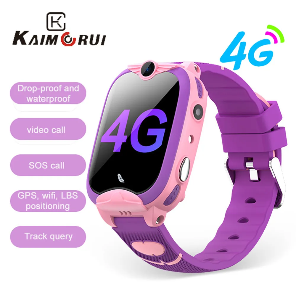 Детские Смарт-часы 4G GPS Wifi местоположение студенческие умные часы телефонные Две