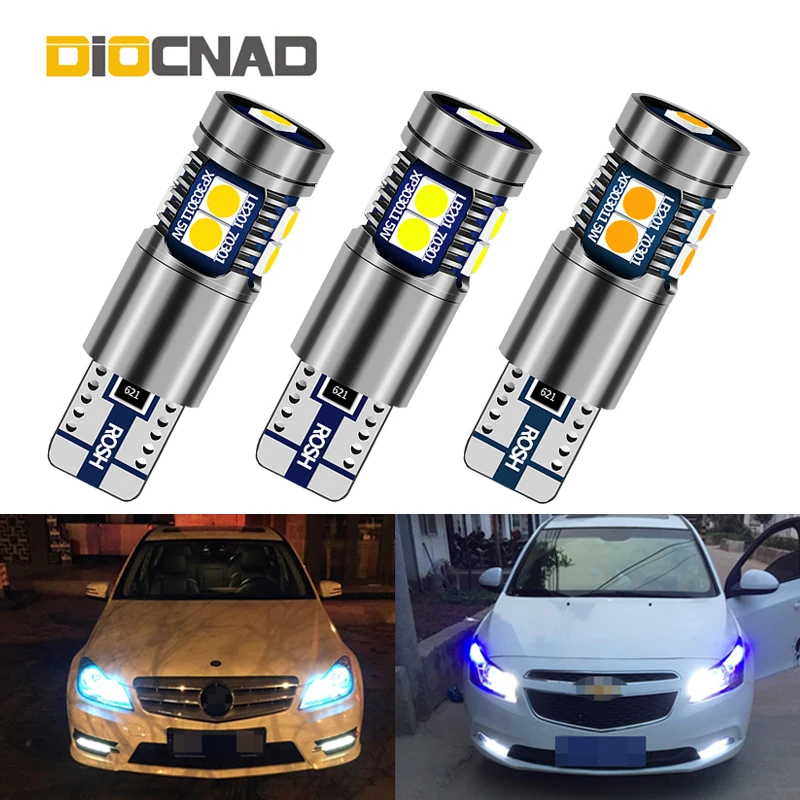 1 шт. W5W T10 Canbus Автомобильный светодиодный габаритный светильник лампа 3030 SMD для mazda