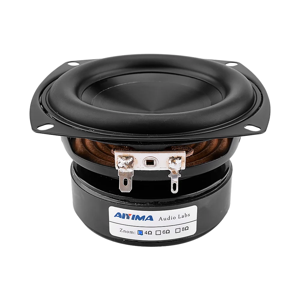 4 Inch Woofer Audio Speaker Driver 4 8 Ohm 100W Bass Hifi Sound Music Waterproof Subwoofer Speaker DIY Home Theater 1Pc audio speakers