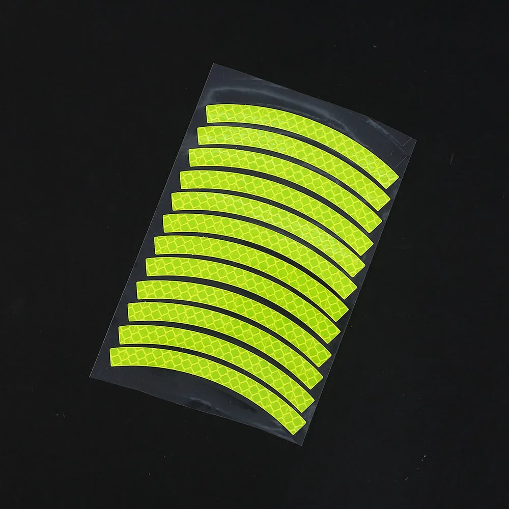 Bicycle Reflective Tape Wheel Decals Safety MTB Road Bike Reflective Stickers Cycling Wheel Adhesive Strips Bike Accessories BC0194 (5)