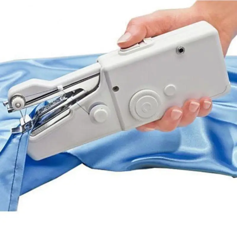 Portable Mini Handheld Sewing Machine Quick Stitch Sew Needlework Cordless Clothes Fabrics Household Electric Sewing Machine
