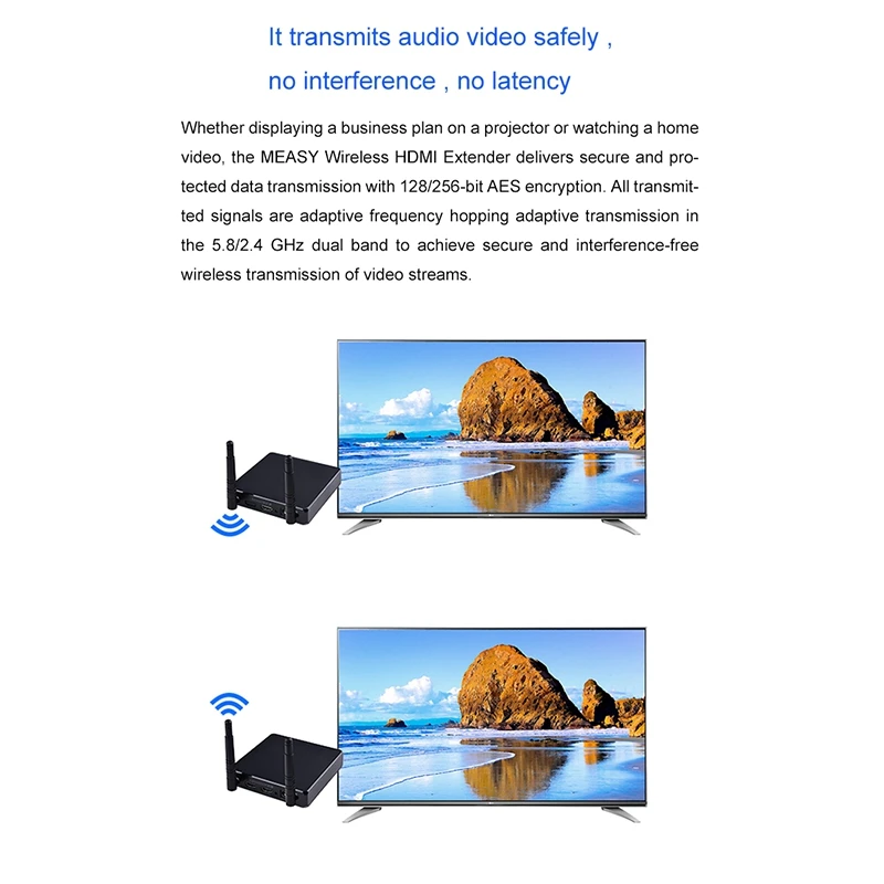 FULL-FHD 686 2,4G/5G беспроводной приемник HDMI аудио видео передатчик и приемник для камеры/ноутбука/компьютера передачи аудио видео