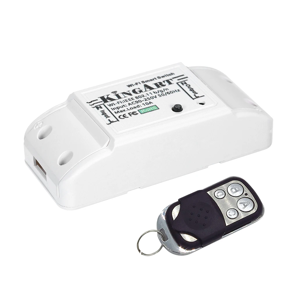 

Hot New Wifi Switch 433MHz RF Smart Switch Wireless Breaker Relay Remote Control Voice / APP Control Compatible with Alexa/ Goog