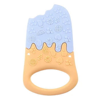 

Silicone Teether Accessory Ice cream Nursing Toys For Children Baby Teethers R9UE