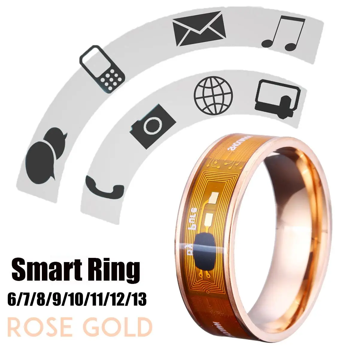 Смарт-кольцо NFC ID карты многофункциональные водонепроницаемые умные Волшебные умные часы палец цифровое кольцо для мобильного телефона NFC