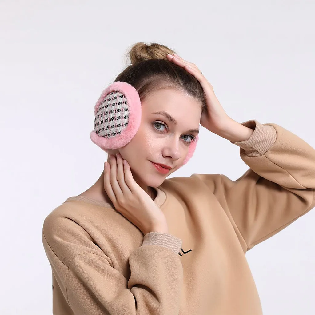 Unisex Foldable Winter Earmuffs Winter Windproof comfortable simple Ear Warmer Thicken Earmufuffs new arrival wholesale#P