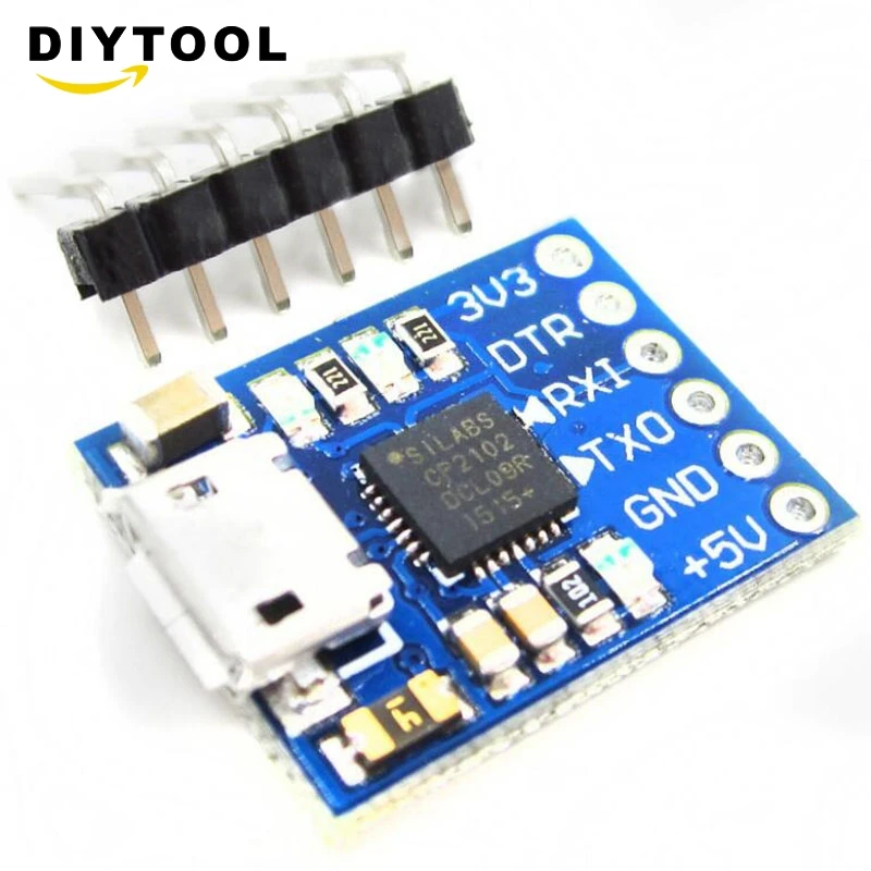 

CP2102 MICRO USB to UART TTL Module 6Pin Serial Converter STC Replace FT232 NEW