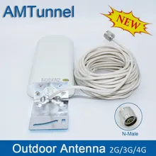 GSM антенна усилитель 3g 4G LTE Антенна 20dBi 3g внешняя антенна с кабелем 10 м 698 2700 МГц для 2G 3g 4G повторитель целлюлярного сигнала