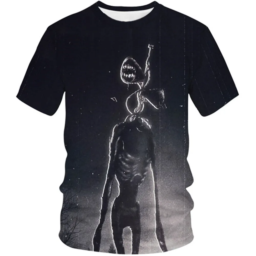 2022 Estate Bambini Sirena Testa Vestiti Ragazzi Ragazze Gioco Horror Tutti I Santi Day Punk T-Shirt 4-20Y Bambini Adolescenti Magliette Hip Hop