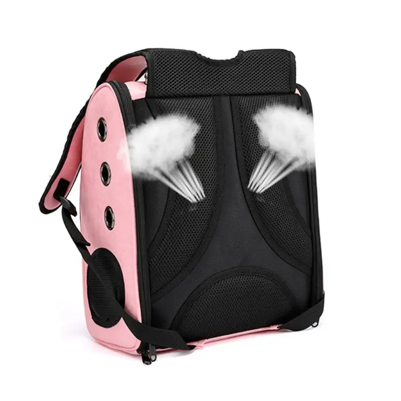 Pet Cat Carrier Backpack Breathable Travel Bag for Puppy Dogs Kitten Mesh Panel Outdoor Pet Carrier Bag 8 Colors C42