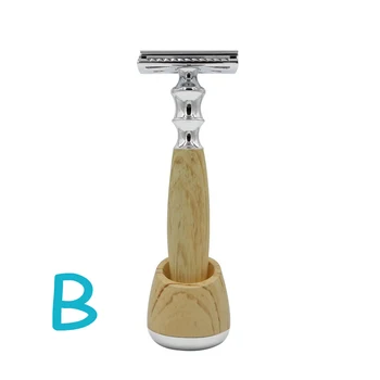 

Retro double-sided razor Manual vintage razor with knife holder Men's household shaving tools gift-giving