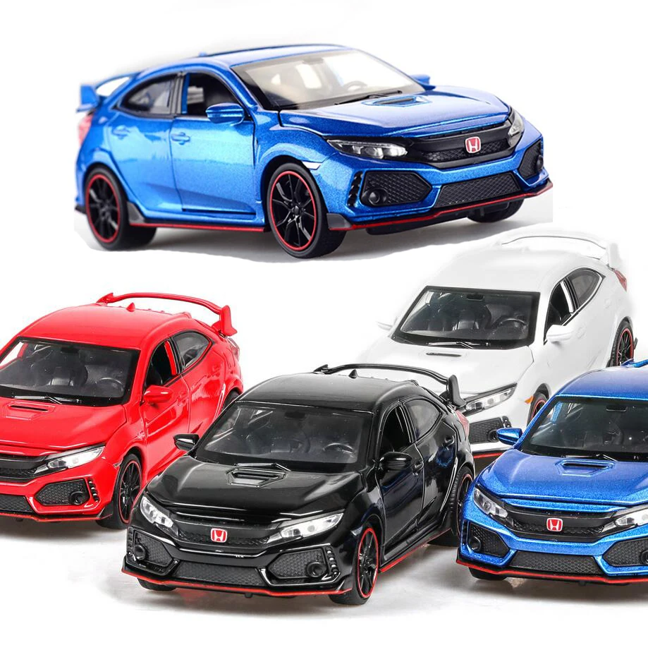 

1:32 Sport Car TYPE-R Diecasts & Toy Vehicles Car Model With Sound Light Collection Car Toys For Boy Children Gift V036