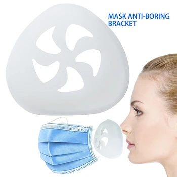 

3D Food Grade Silicone Mask Bracket Mouth Mask Support Breathing Assist Help Mask Inner Cushion Bracket Reusable Mask Holder