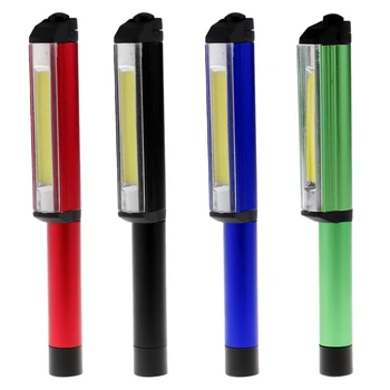 

Super Bright COB LED Pen Light Inspection Work Light with Clip 16x2.4x1.6cm
