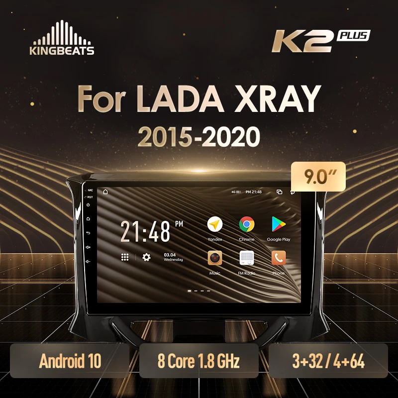 KingBeats штатное головное устройство For LADA Xray X ray 2015 2019 GPS Android 10 автомагнитола на