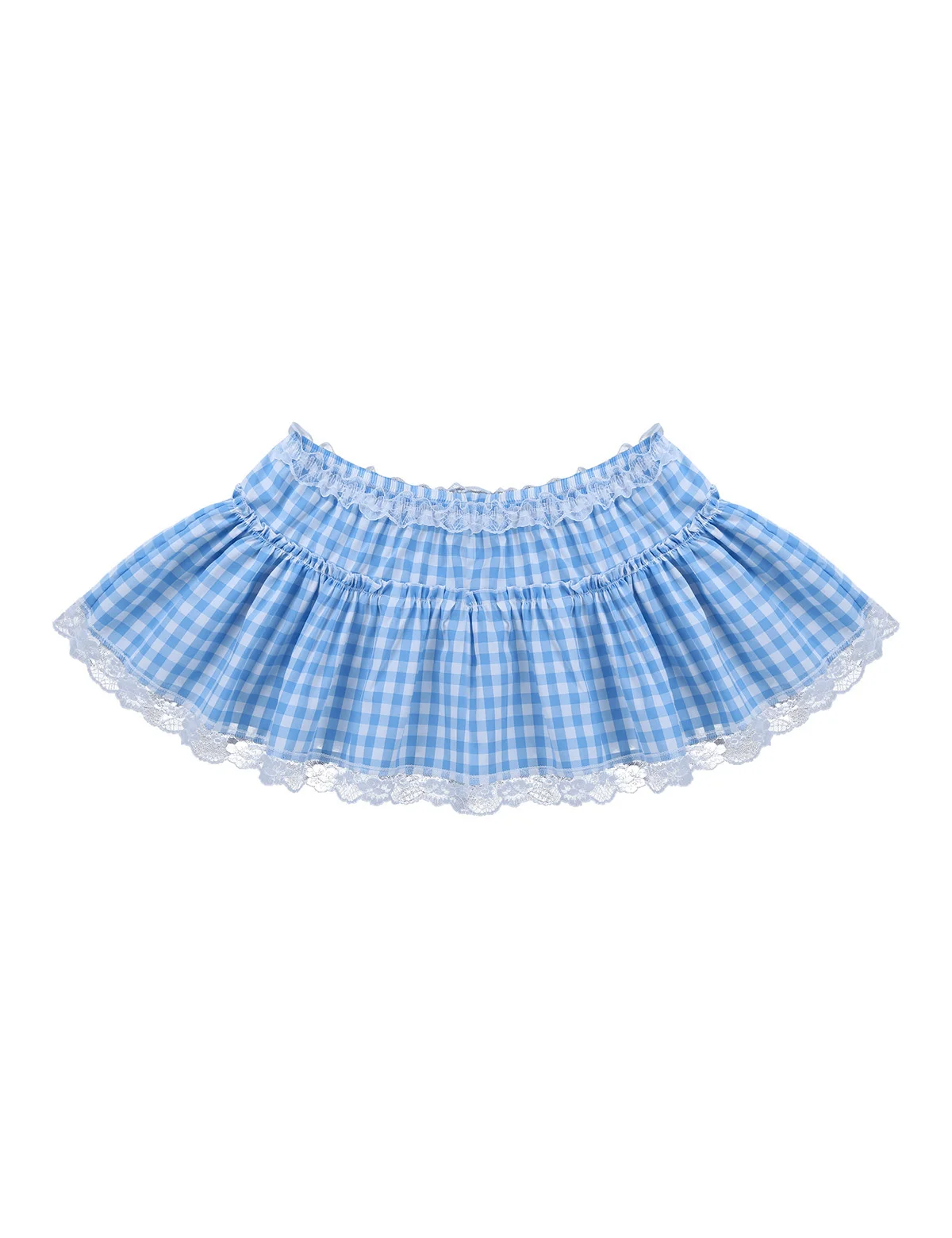 Women's/Men's School Girls Short Miniskirt with Lace