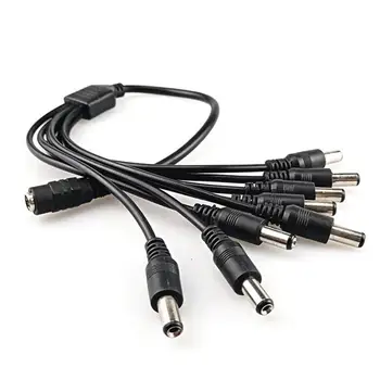 

New 8 Ways DC Power Splitter Cable Extension Cord for Security CCTV Camera LED Strip