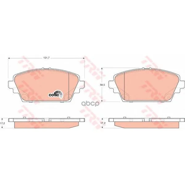Disc Brake pads Trw/Lucas Gdb3227 TRW/Lucas. GDB3227
