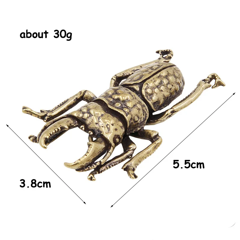 Antique Bronze Beetles Figurines  (3)