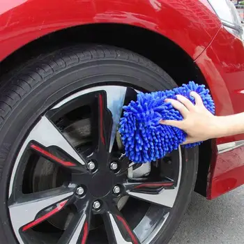 

Chenille Car Vehicle Washing Brush Sponge Pad Water Absorbent Auto Body Window Fender Mud Remover Cleaner Scrub Cleaning Tool