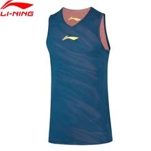 Li-Ning Men CBA Basketball Competition Vest Reversible 100%Polyester Regular Fit LiNing Sports Sleeveless T-Shirt AAYP311 COND19