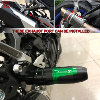 

Motorcycle CNC Black Aluminum Crash Pads Exhaust Sliders Crash Protector For Kawasaki Z750 Z 50 2008 2009 2010 2011 2012 2013