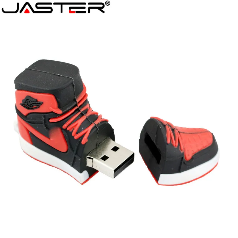JASTER модный креативные кроссовки с u-диском 2,0 64 ГБ 32 ГБ 16 ГБ 8 ГБ 4 ГБ Мультяшные кроссовки Nike Jordan реальная емкость USB флеш-накопитель