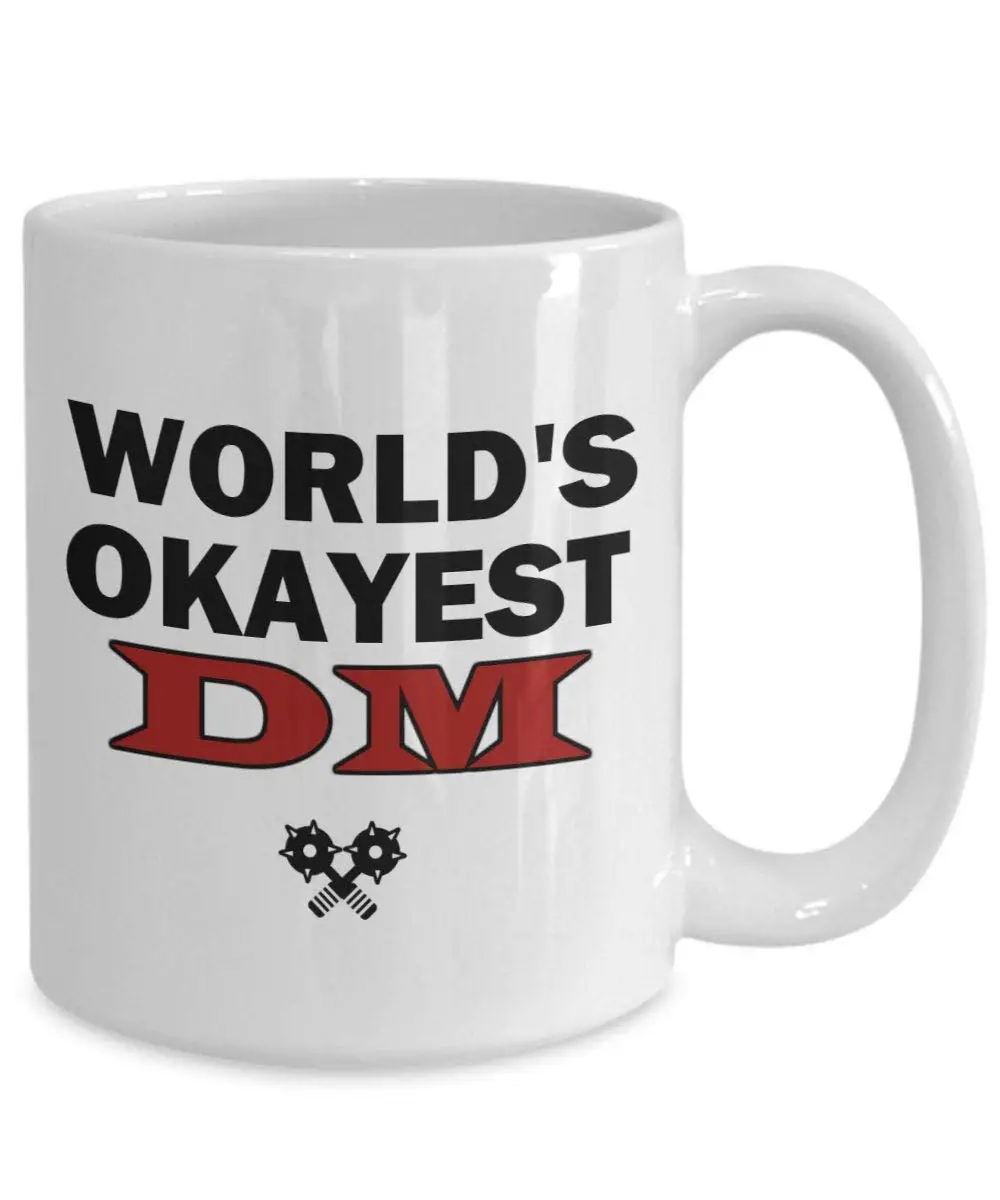 Подземелье мастер подарки мир Okayest DM кофе кружка Смешные D20 игральные кости