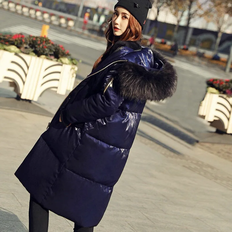 Dames Jassen, зимний пуховик для женщин, Украина, искусственный мех, шапка Veste Femme, Harajuku, длинное пальто, Корейская уличная мода, парка