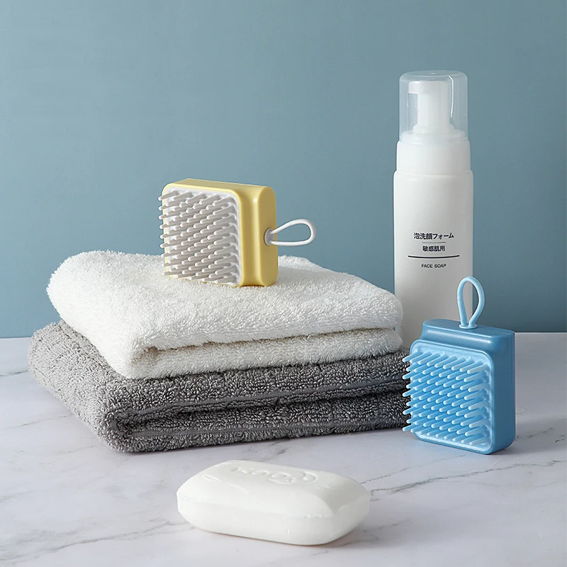 

045 Multi-function Slimming Massage Brush Head Body Shampoo Massage Brush Comb Hair Washing Comb Shower Bath Brush